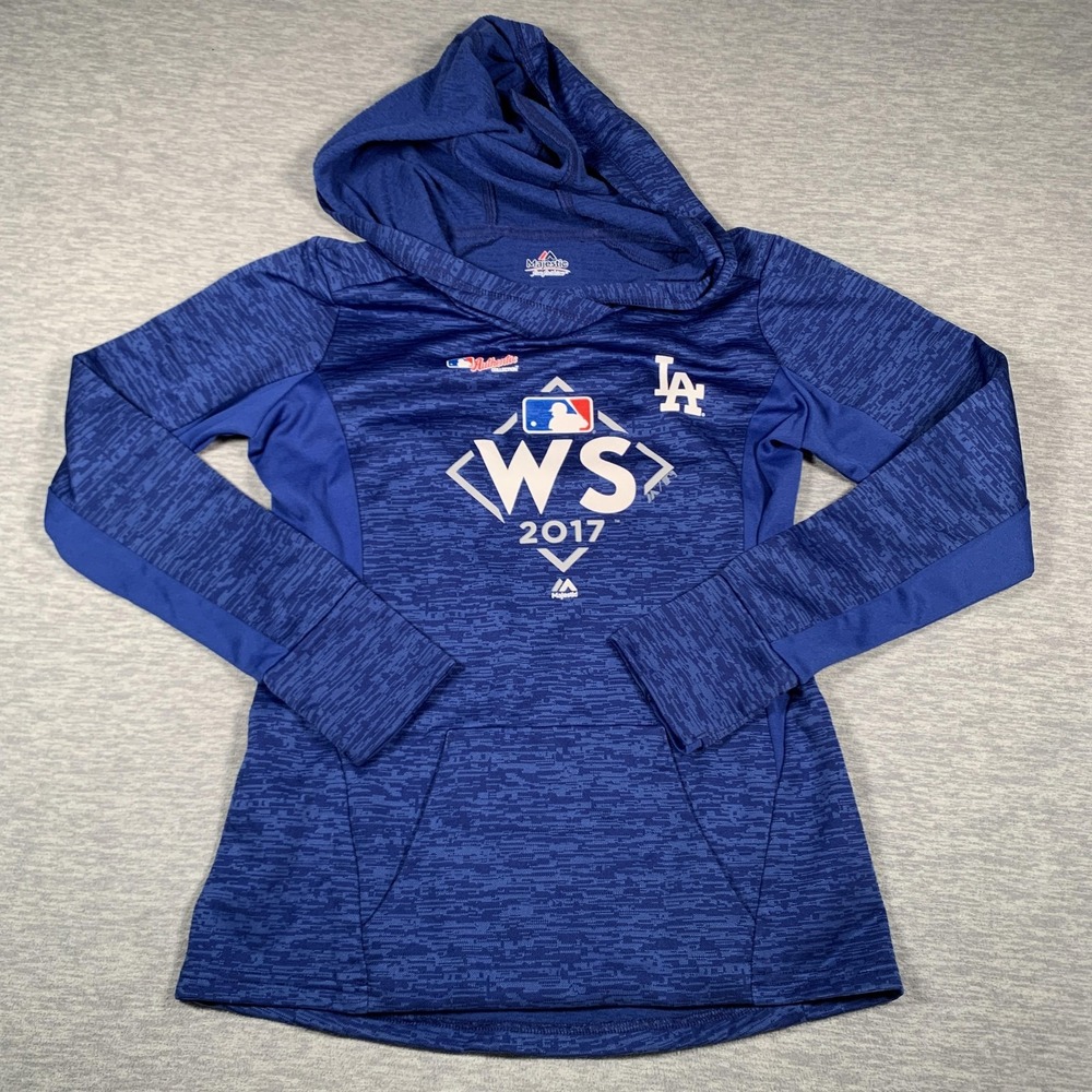 Los Angeles Dodgers Hoodie Womens Small‎ MLB Baseball 2017 World Series Majestic